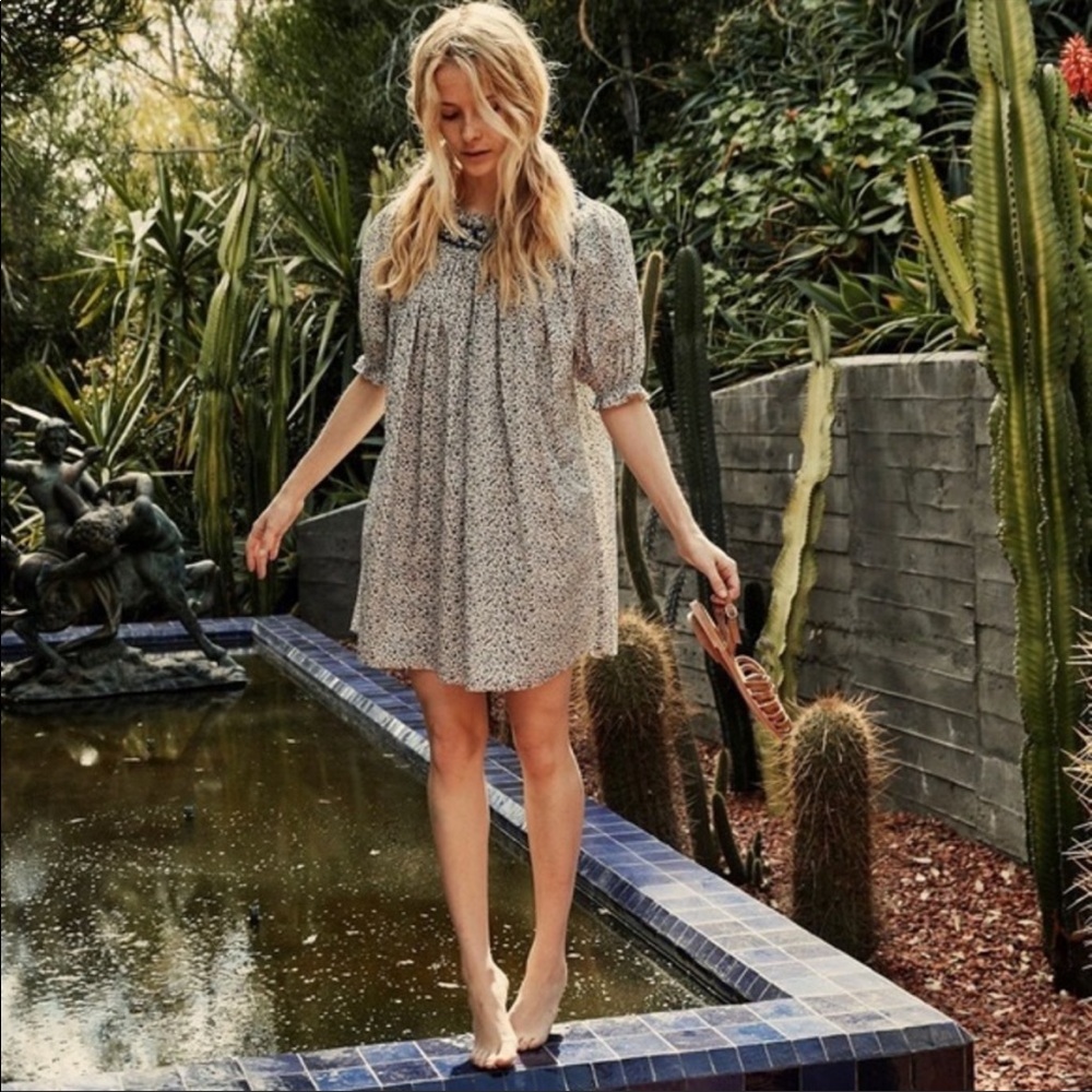 Doen Odessa Dress in Navy Champignon Floral XS